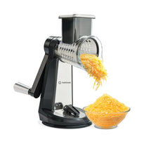 Nutricook 3‑in‑1 Essentials Grater - Fine and Coarse Grate Plus Slice - Black - NC‑RG150