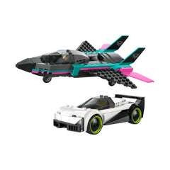 A Photo Of LEGO City Jet vs. Car 259 Pieces - 60489