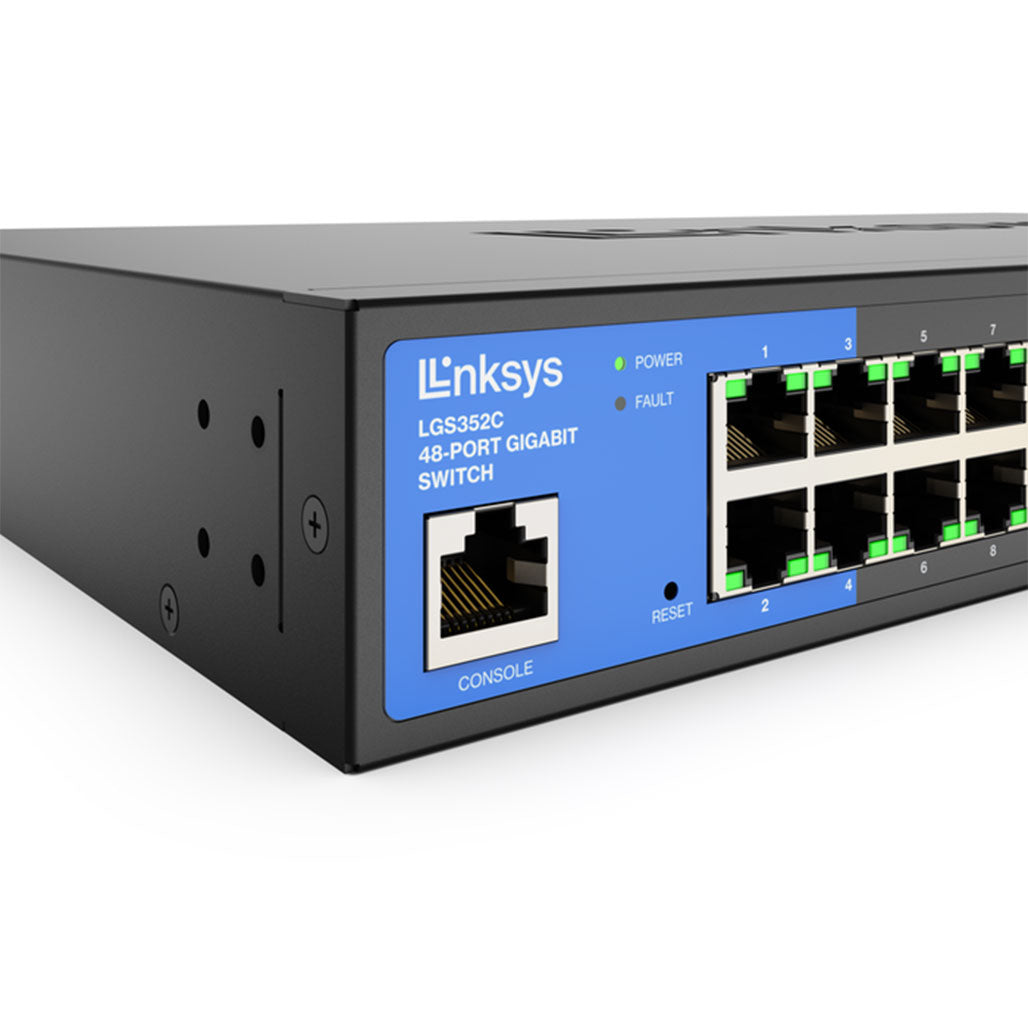 A Photo Of Linksys LGS352C 48-Port Managed Gigabit Ethernet Switch with 4 10G SFP+ Uplinks