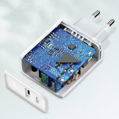 A Photo Of Ugreen 38W Dual-Port USB-C + USB-A Fast Charger – Smart Wall Charger (EU Plug)