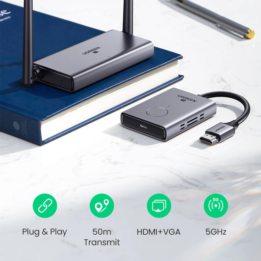 A Photo Of UGreen Full HD HDMI Wireless Extender