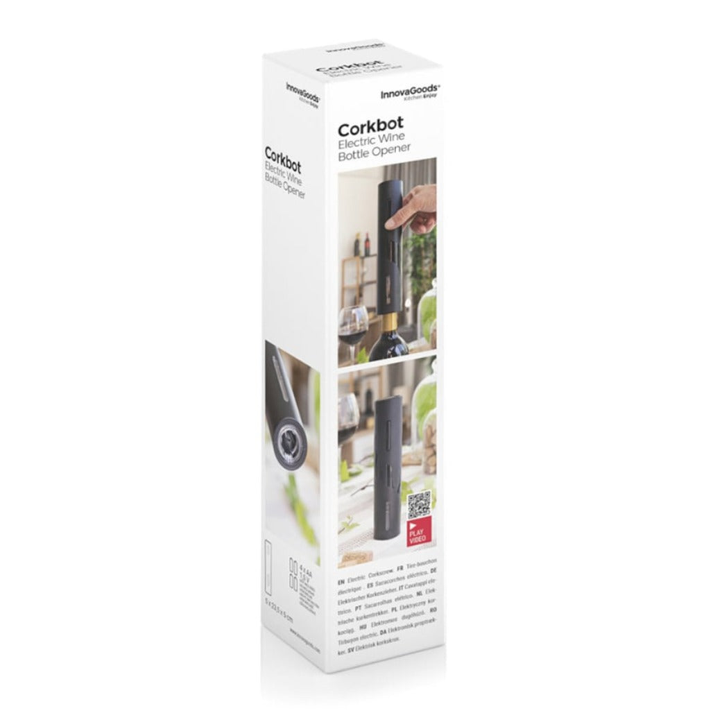 A Photo Of InnovaGoods Electric Corkscrew for Wine Bottles - V0103388