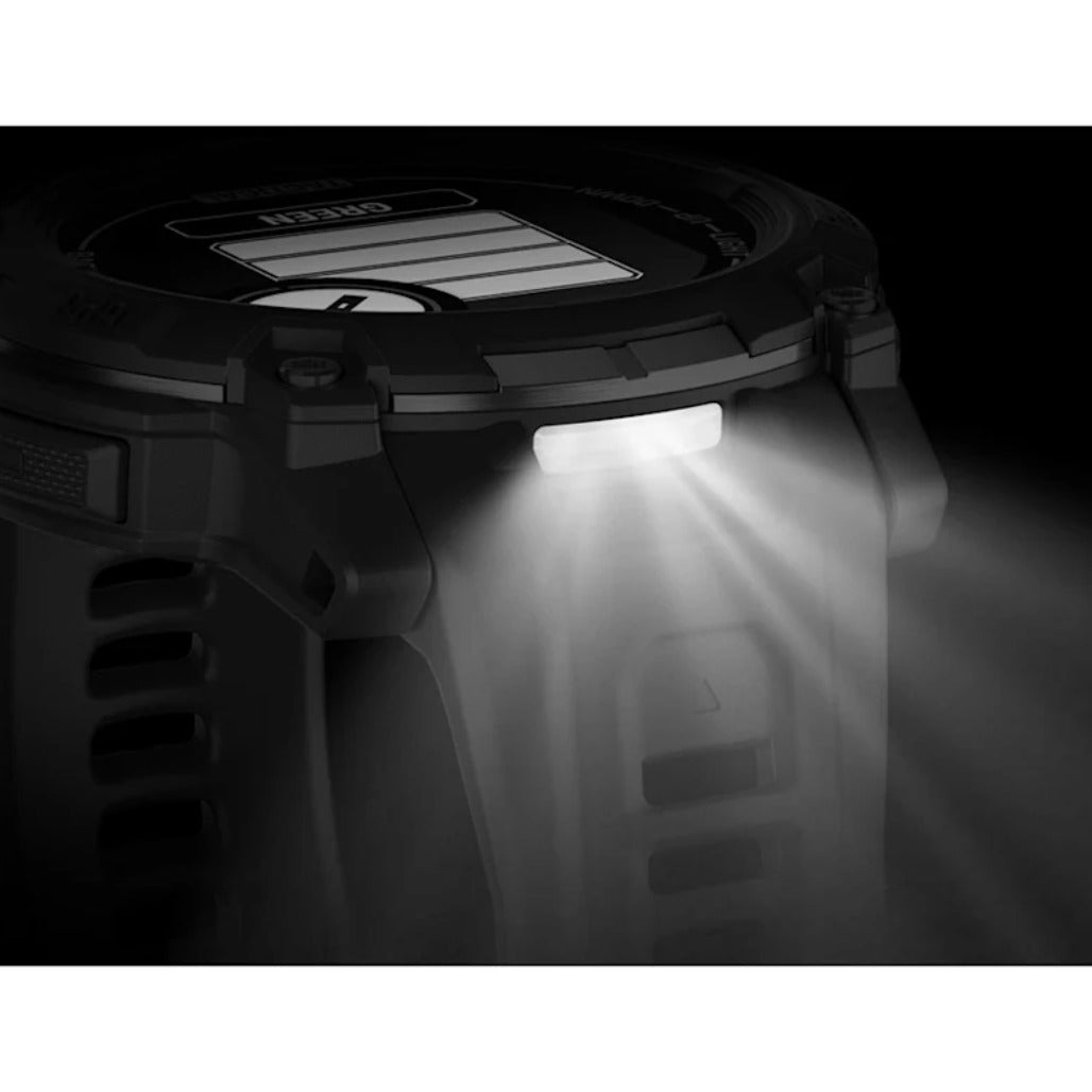 A Photo Of Garmin Instinct 3 - 50 mm - Solar - Tactical Edition Black with Black Band