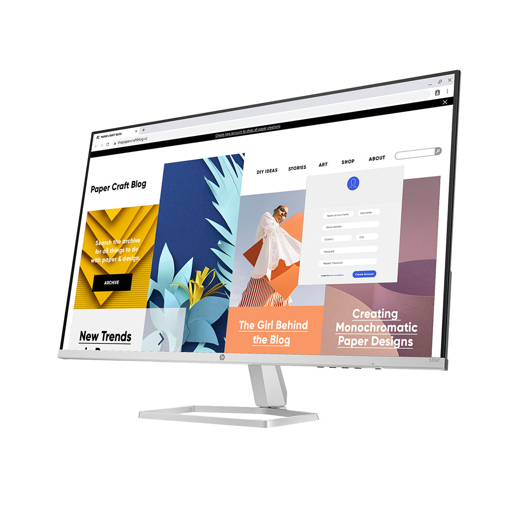 A Photo Of HP Series 5 31.5 inch FHD Monitor - 532sf