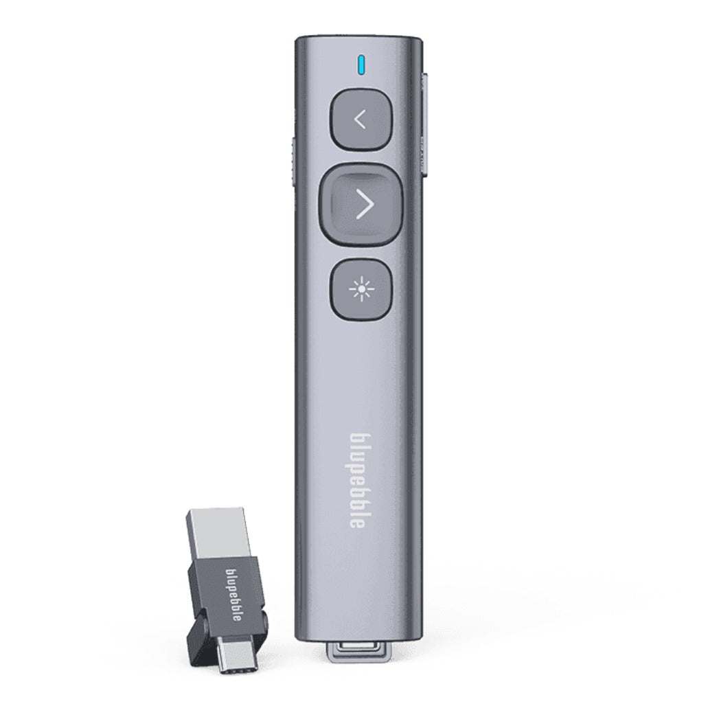 A Photo Of Blupebble Wand BT Remote Presenter - BP-WANDBT-GY-SD26-J