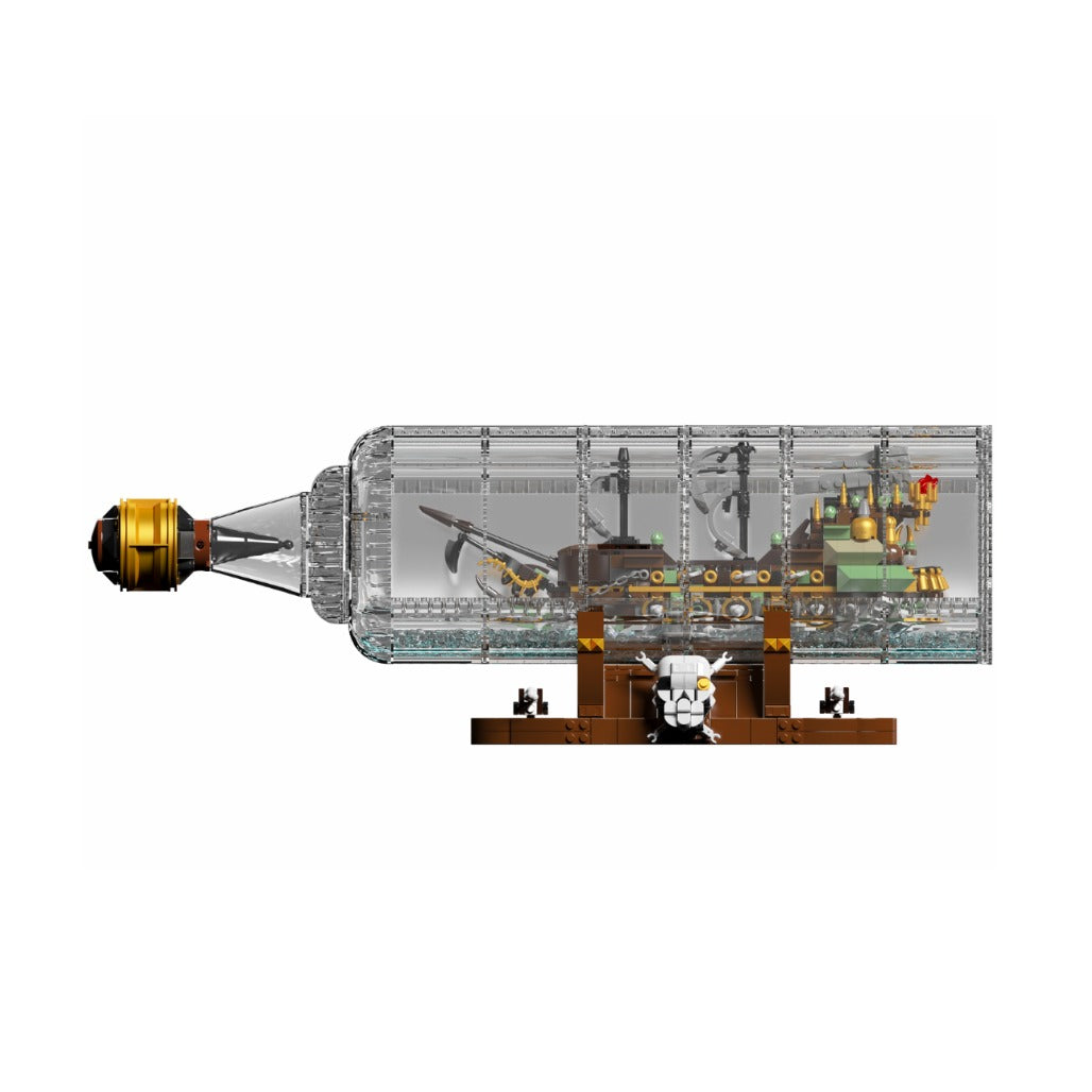 A Photo Of Mould King Flying Dutchman Ship-In-a-Bottle Building Toy Set - 2499 Pieces - 10067