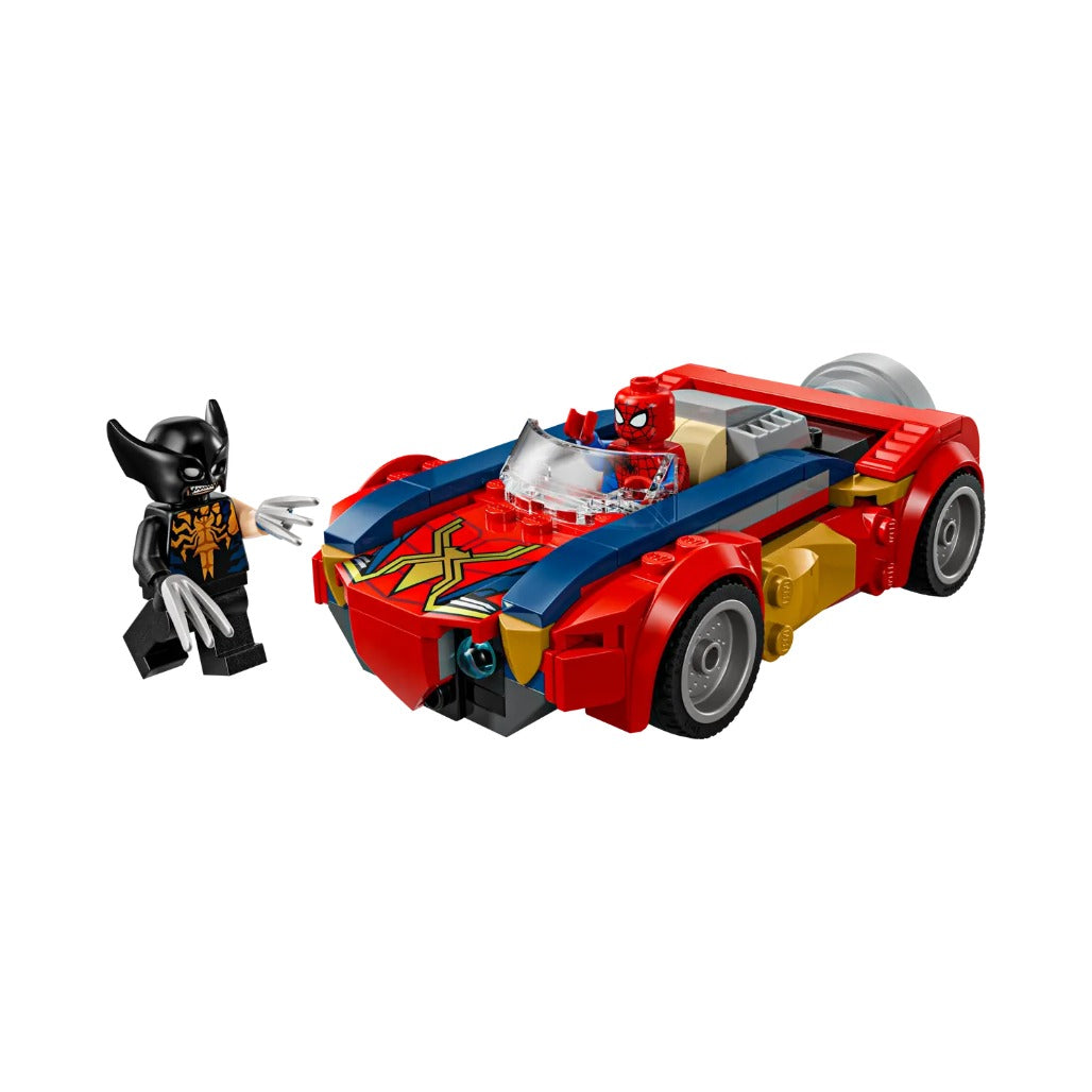 A Photo Of LEGO Marvel Spider-Man Car vs. Venomized Wolverine 134 Pieces - 76336