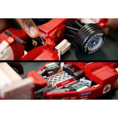 A Photo Of LEGO Ferrari F2004 & Michael Schumacher - 735 Pieces - 11375