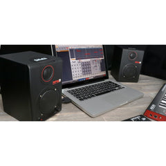 A Photo Of AKAI RPM3 Production Monitors with USB Audio Interface - akai-rpm3-production-monitors-with-usb-audio-interface