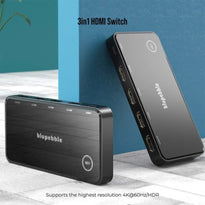Blupebble Premium 3-in-1 HDMI Switch