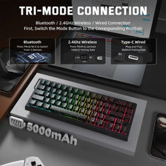 A Photo Of Attack Shark X68 Pro HE - Wireless Mechanical Gaming Keyboard