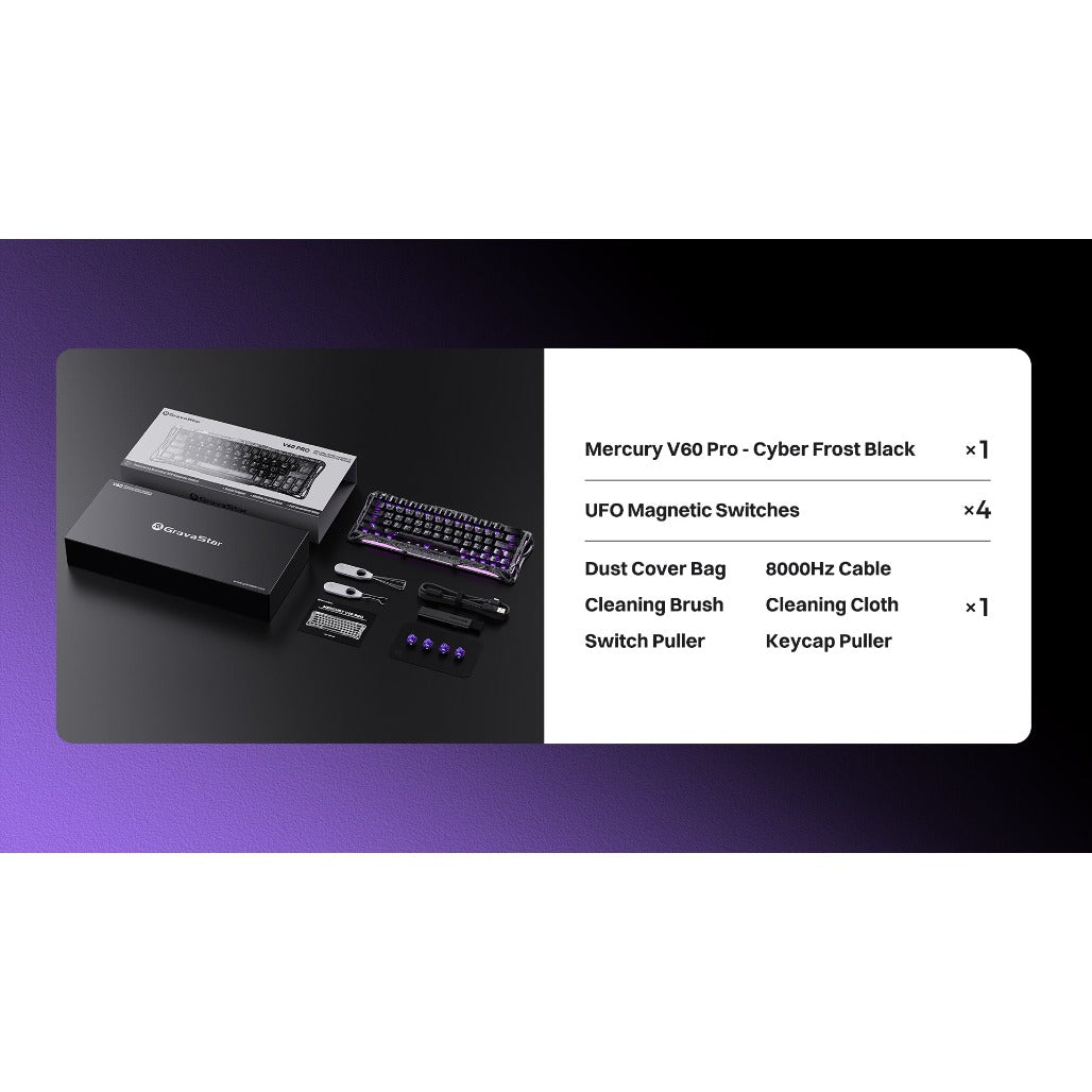 A Photo Of GravaStar Mercury V60 Pro Special Edition - Cyber Frost Black