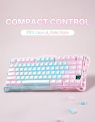 A Photo Of GravaStar Mercury K1 Lite - 75% Mechanical Gaming Keyboard - Linear Switches