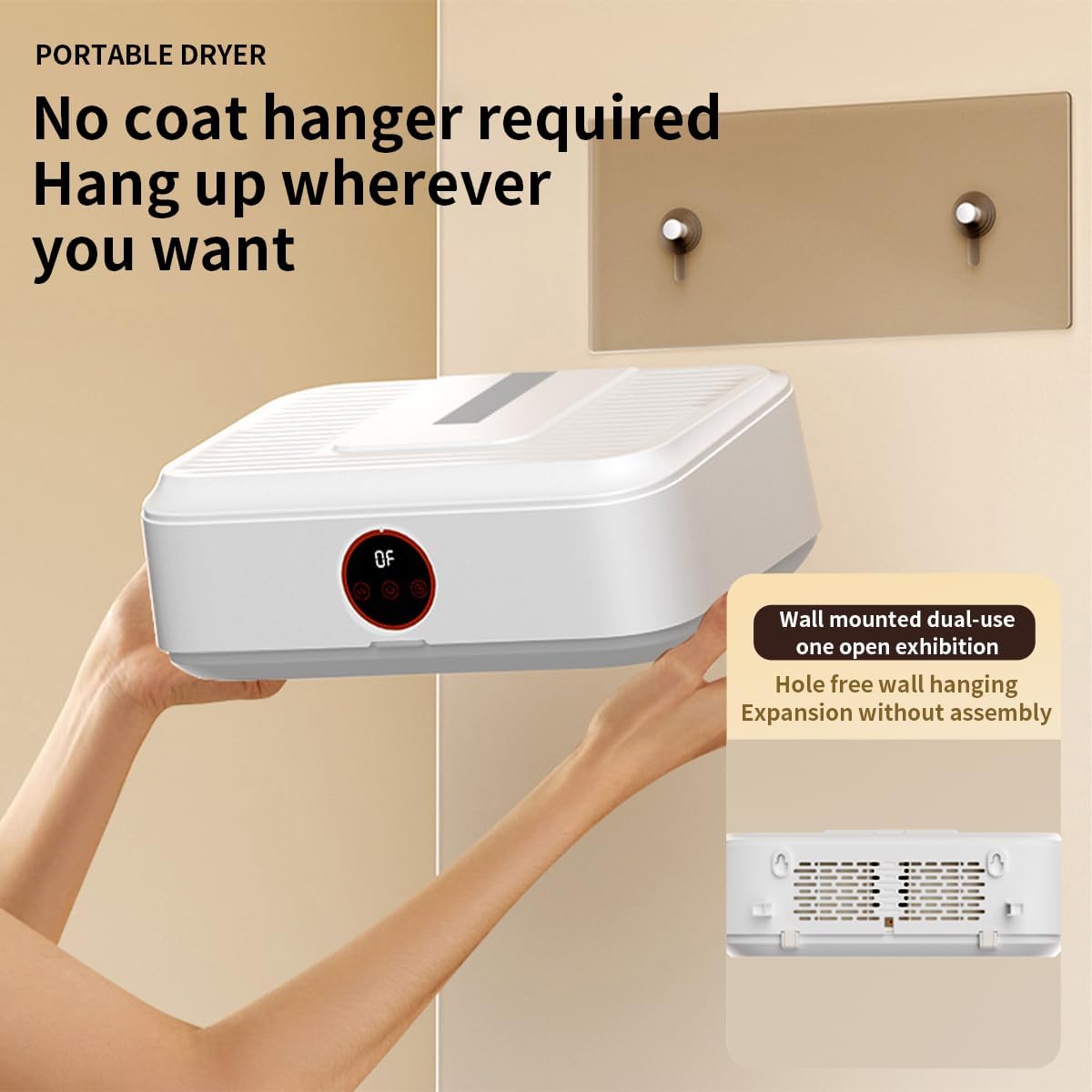 A Photo Of HU Home Portable Clothes Dryer - 600W Foldable Electric Clothes Drying Machine