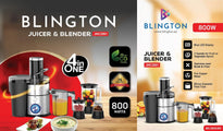 Blington JMC2001 4-in-1 Juicer & Blender Combo – 800W