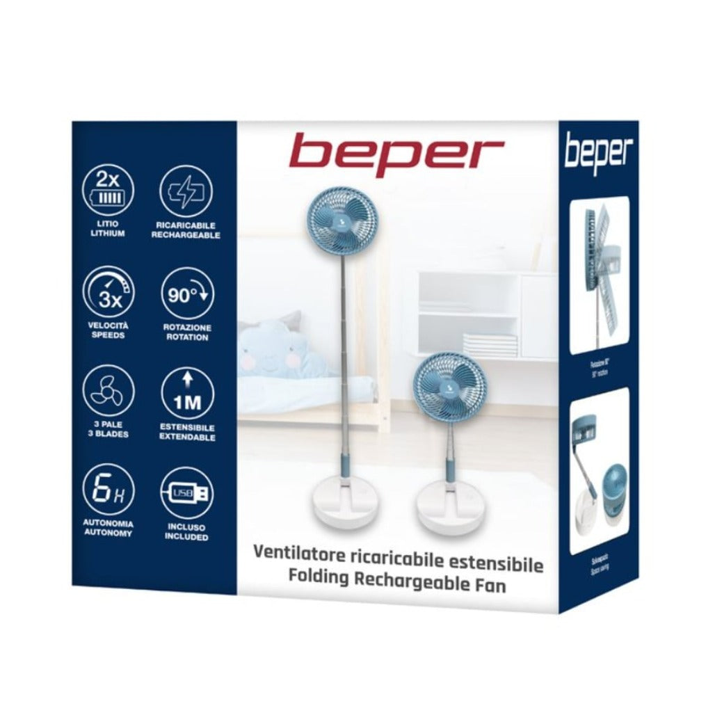 A Photo Of Beper Extendable Rechargeable Fan - P206VEN450