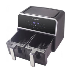 A Photo Of Beper 9 Liter Double Basket Air Fryer - P101FRI090