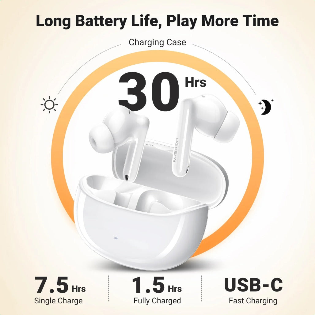 A Photo Of Ugreen Earbuds HiTune T3 Pro Active Noise-Cancelling Wireless