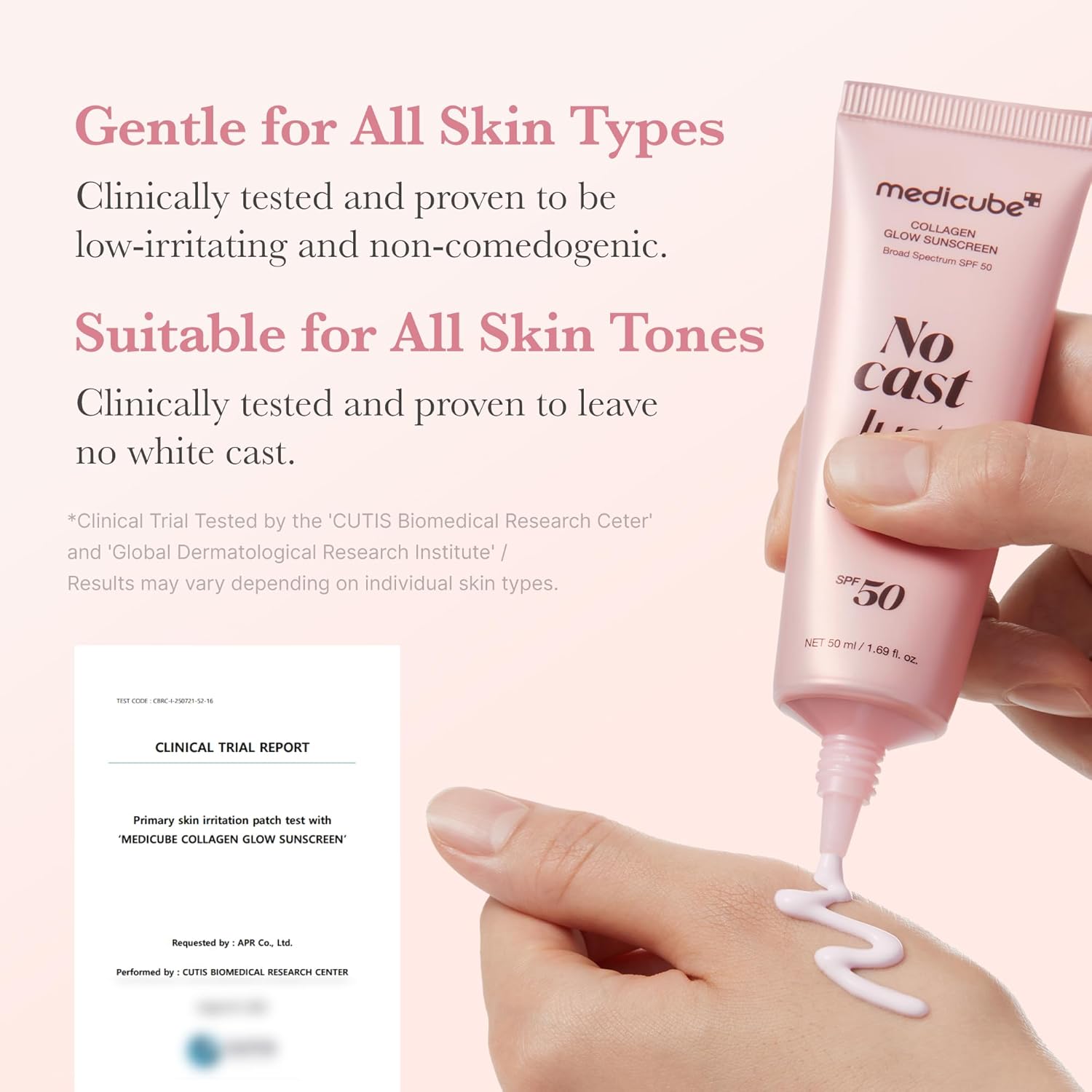 A Photo Of Medicube No Cast Just Glow Collagen Sunscreen SPF 50
