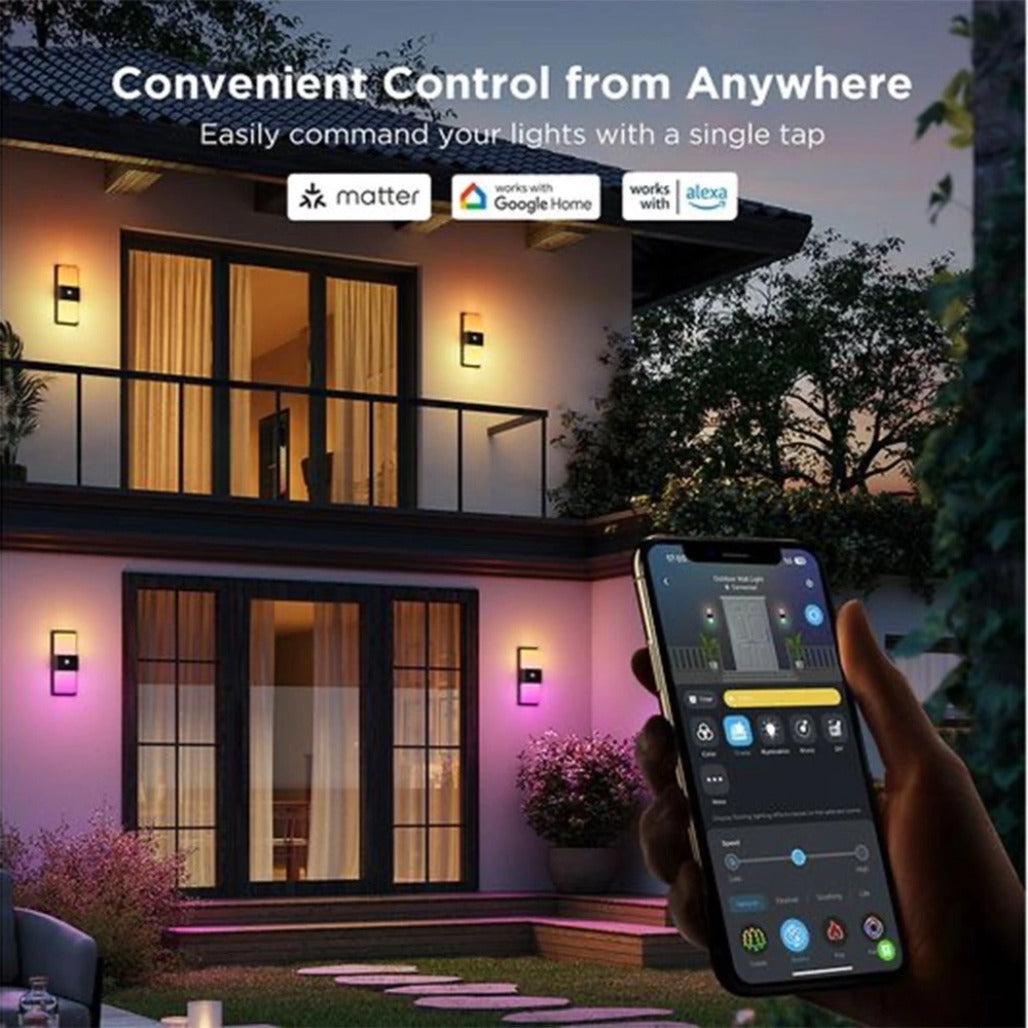 A Photo Of Govee Smart Outdoor Wall Light - H7078
