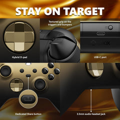 A Photo Of Xbox Wireless Controller - Gold Shadow Special Edition