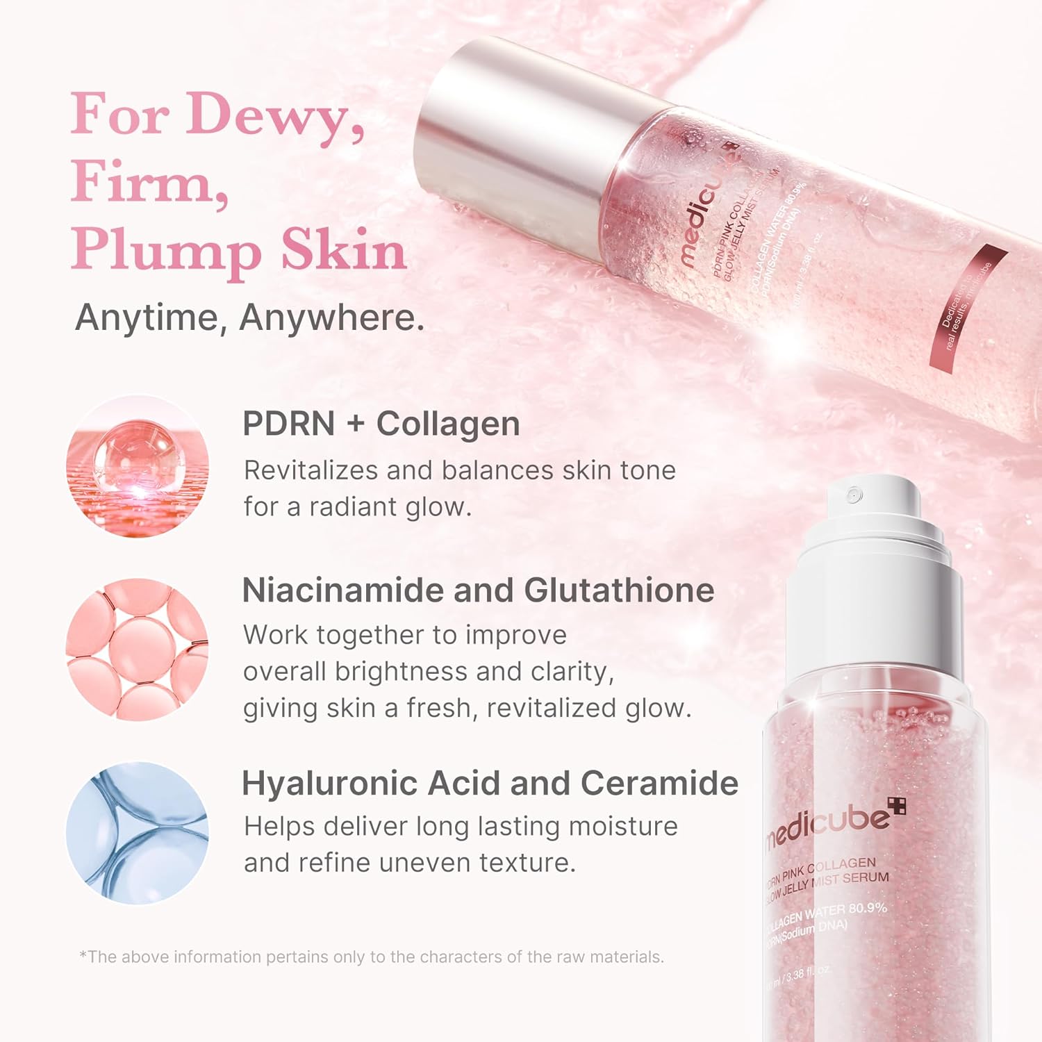 A Photo Of Medicube PDRN Pink Collagen Glow Jelly Mist Serum