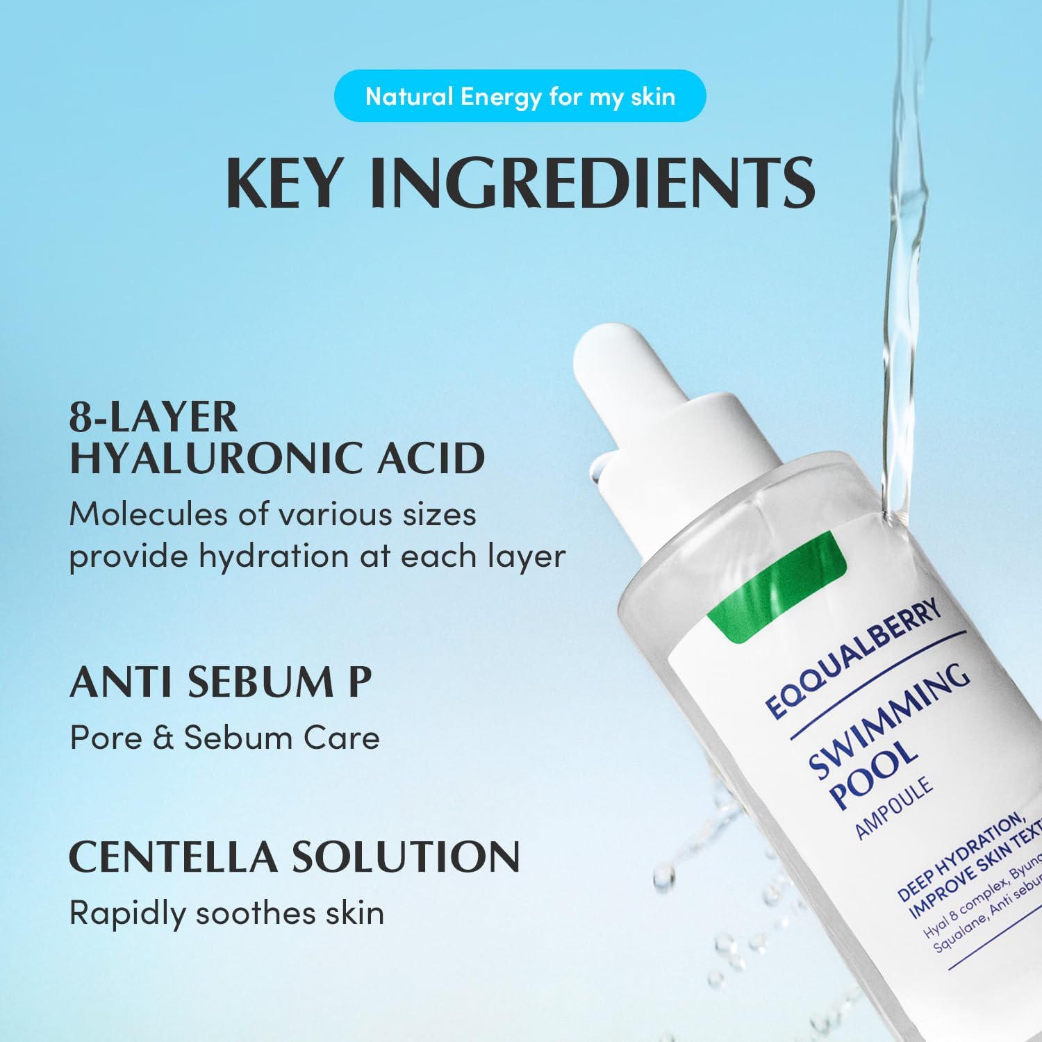 A Photo Of EQQUALBERRY Swimming Pool Ampoule - 50ml