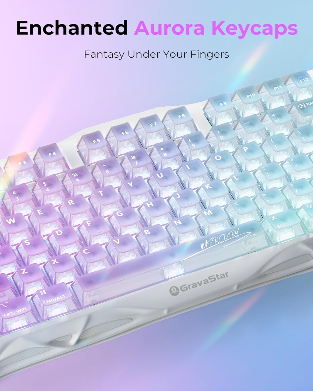 A Photo Of GravaStar Mercury K1 Lite - 75% Mechanical Gaming Keyboard - Linear Switches