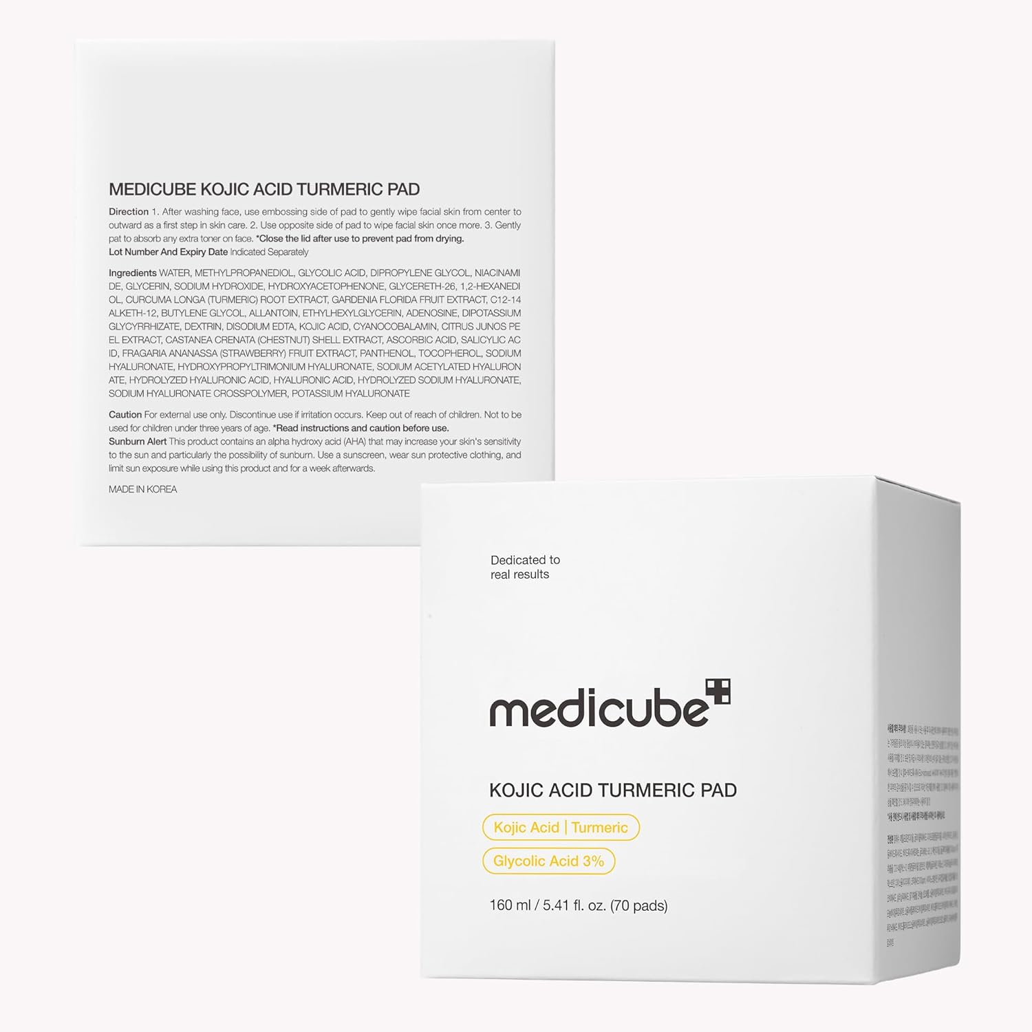 A Photo Of Medicube Kojic Acid Turmeric Toner Pad