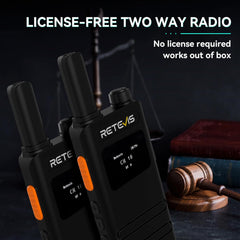 A Photo Of Retevis B3S - Ultra-Thin Portable FRS Handheld Radio with LCD Display