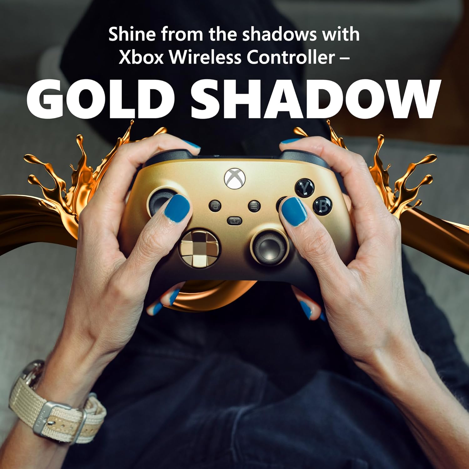 A Photo Of Xbox Wireless Controller - Gold Shadow Special Edition