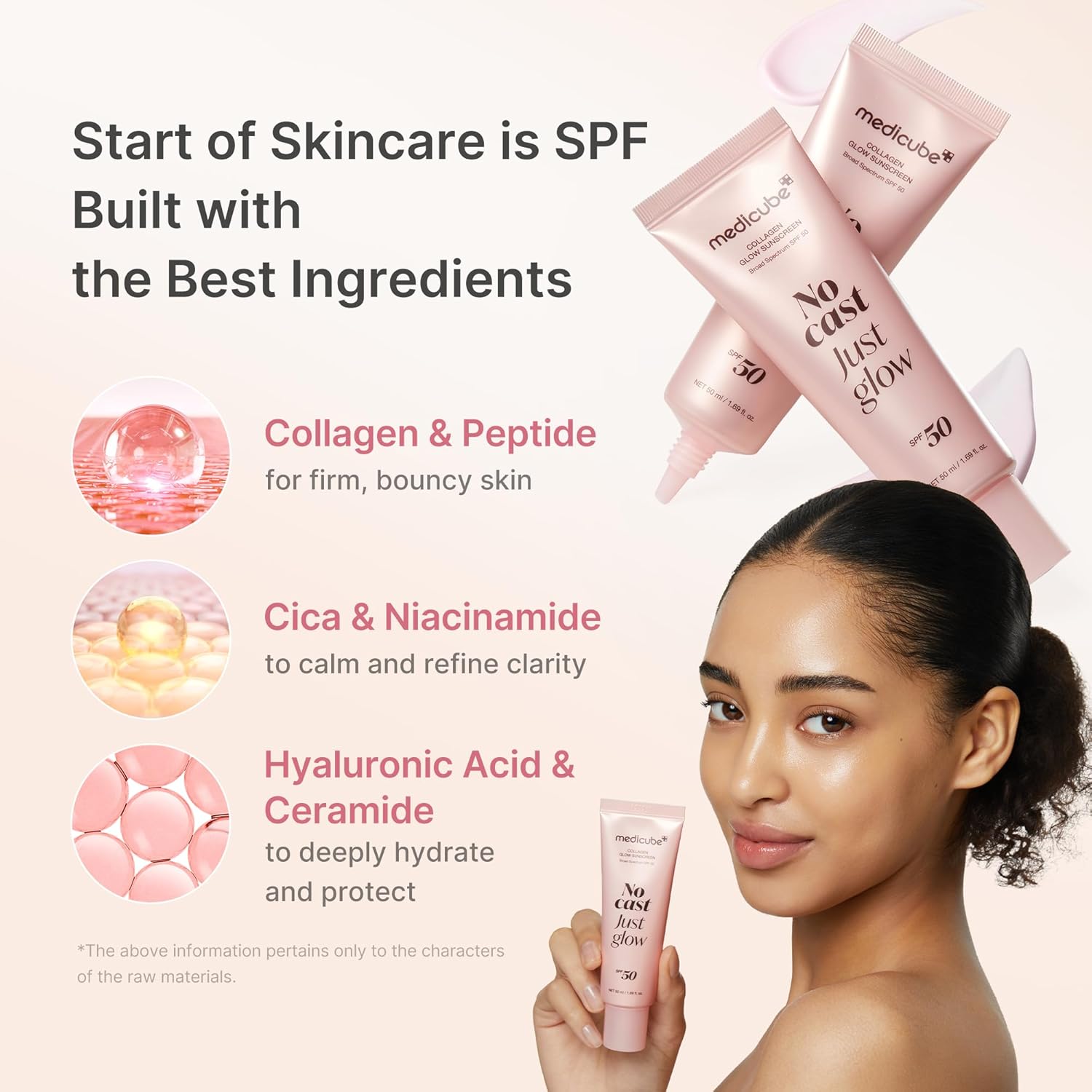 A Photo Of Medicube No Cast Just Glow Collagen Sunscreen SPF 50