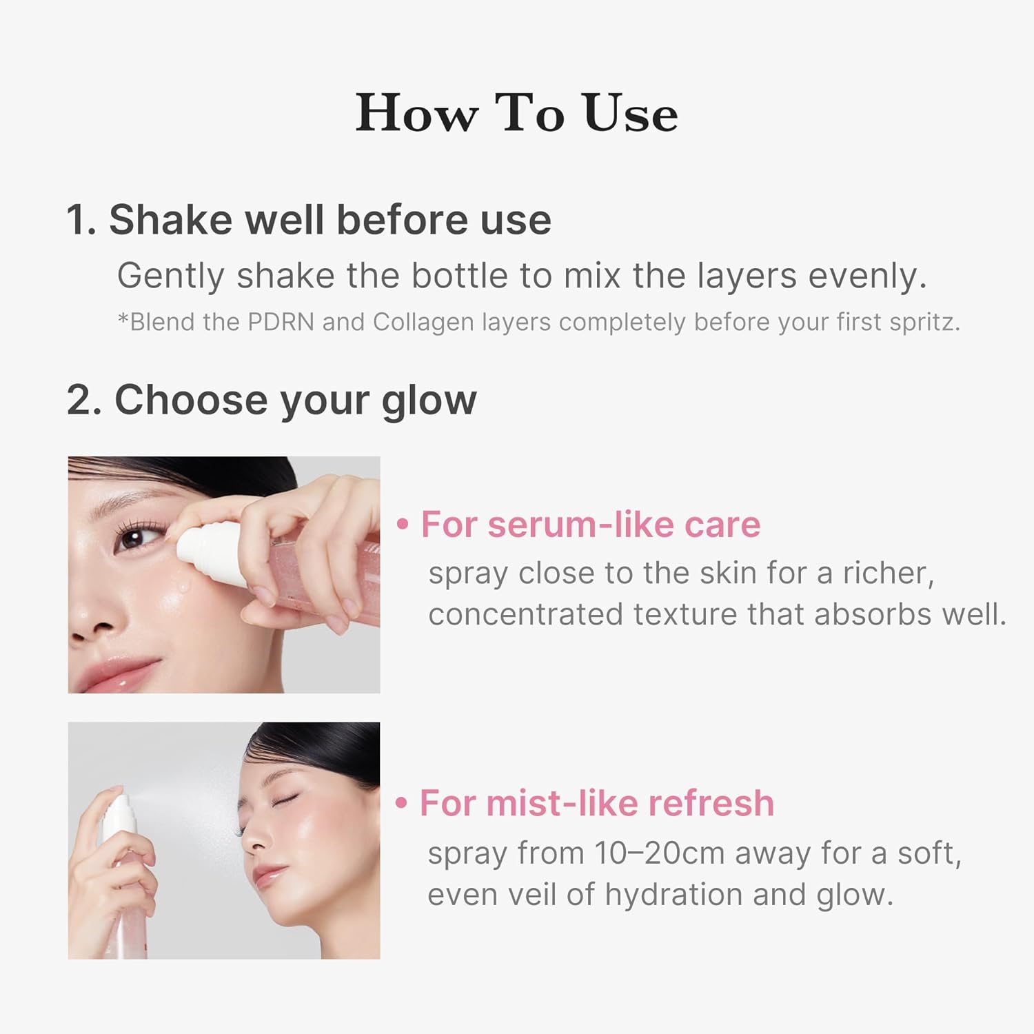 A Photo Of Medicube PDRN Pink Collagen Glow Jelly Mist Serum