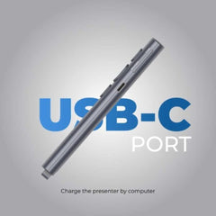 A Photo Of Blupebble Wand BT Remote Presenter - BP-WANDBT-GY-SD26-J