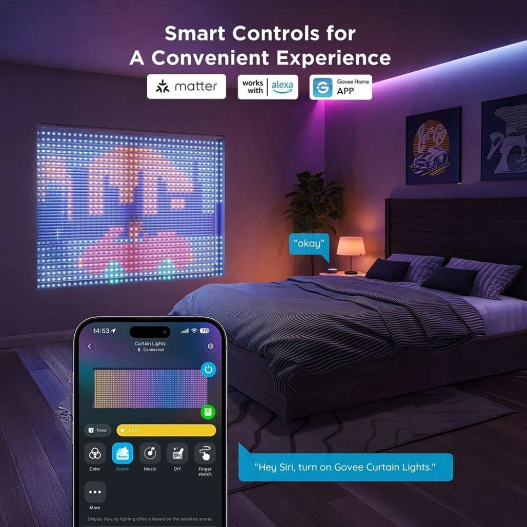 A Photo Of Govee Curtain Lights 2 - H70B3