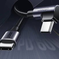 Ugreen Angled cable USB Type C - USB Type C Power Delivery 60W 20V 3A