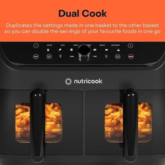 A Photo Of Nutricook Air Fryer Duo 2 Vision 8.5L - NC-AFD185V