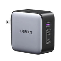 Ugreen 65W GaN Travel Charger – 3-Port Fast Charging Adapter with International Plugs