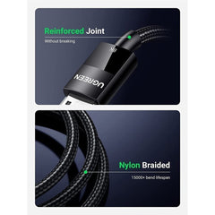 A Photo Of UGREEN 8K DisplayPort 1.4 Cable – High-Speed Braided DP to DP Cord for Gaming & Streaming