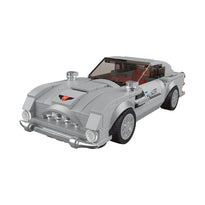 Mould King 27050S Silver Martin 007 Supercar Building Toy Set - 348 Pieces - 27050
