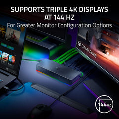 A Photo Of Razer Thunderbolt 5 Dock Chroma – 11-Port Thunderbolt 5 Docking Station