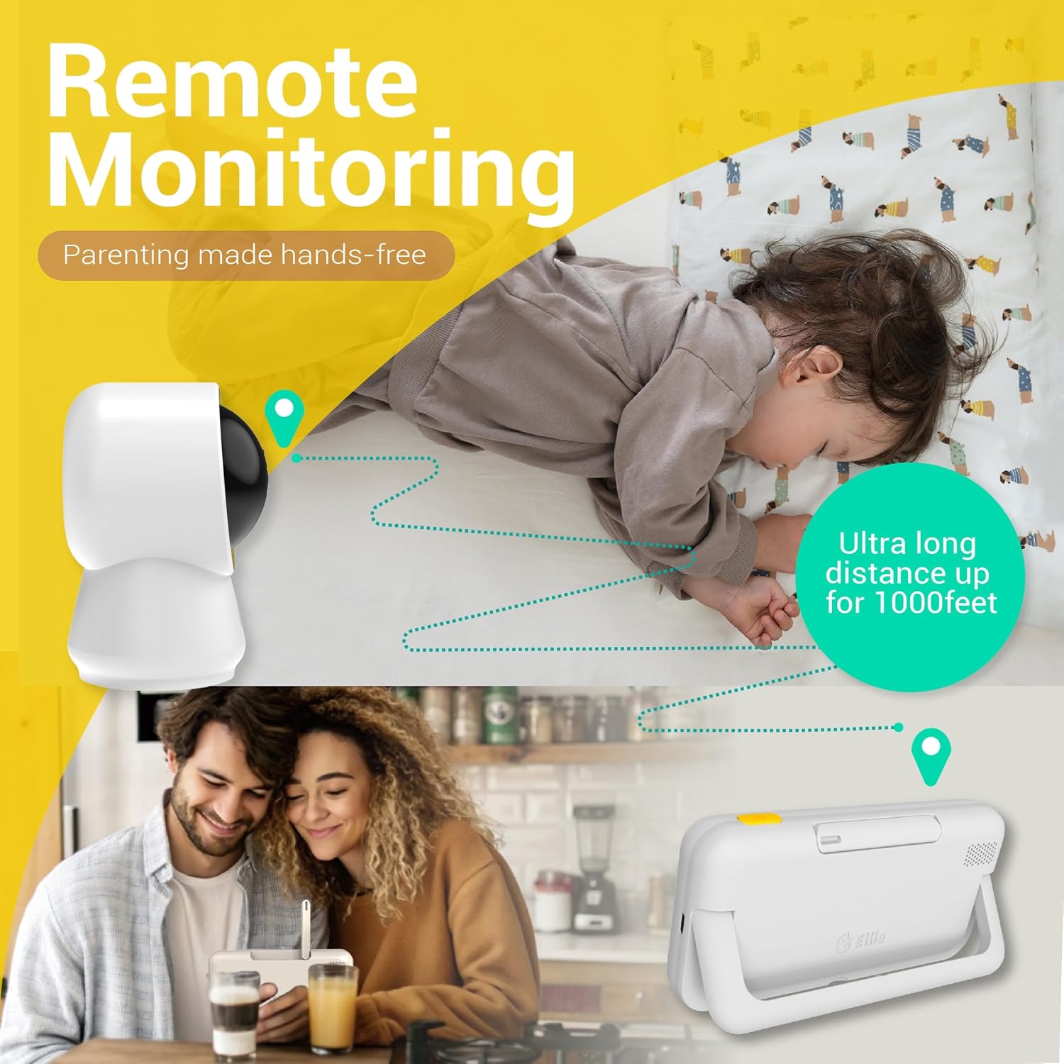 A Photo Of Ellie Baby Monitor with Camera and Audio – 5