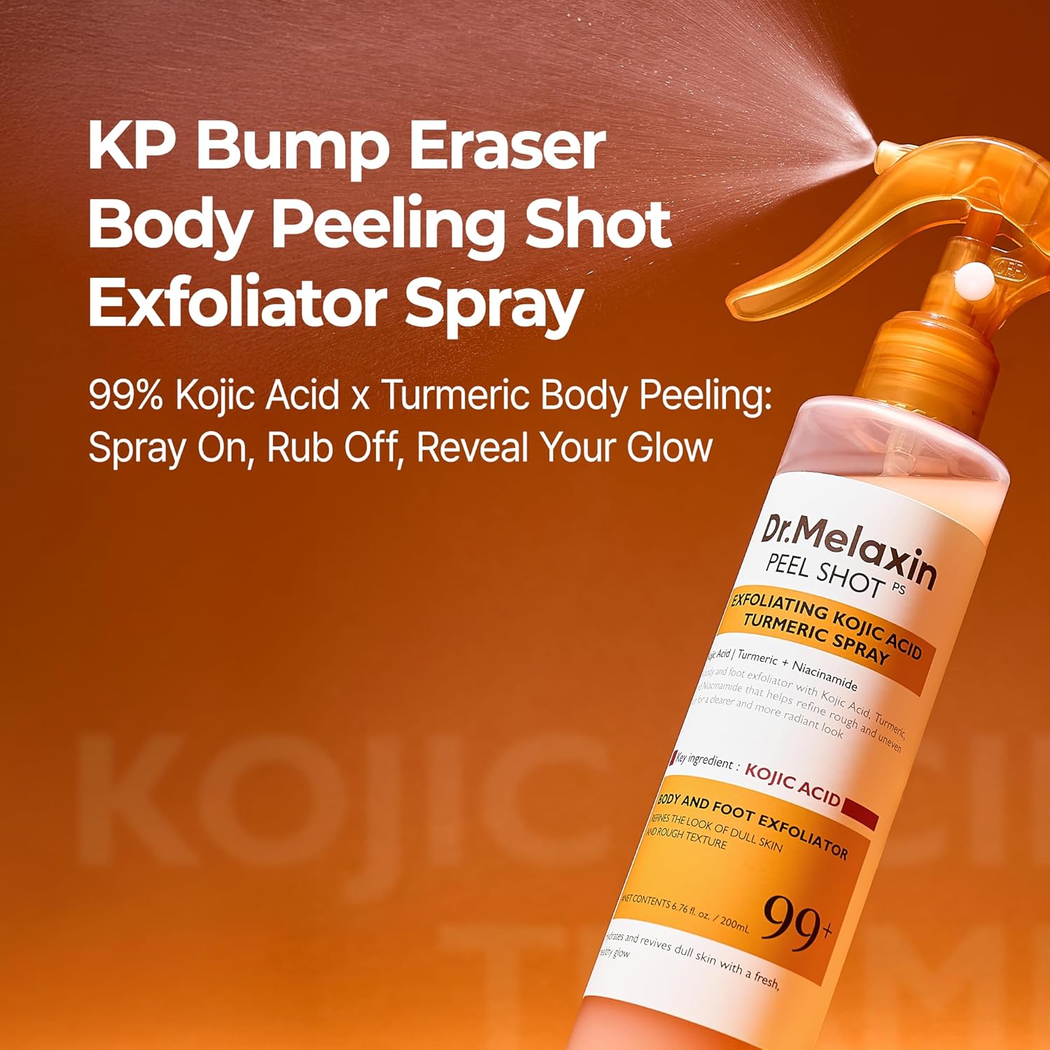A Photo Of Dr.Melaxin Peel Shot Kojic Acid Turmeric Body Exfoliator Spray - 200ml