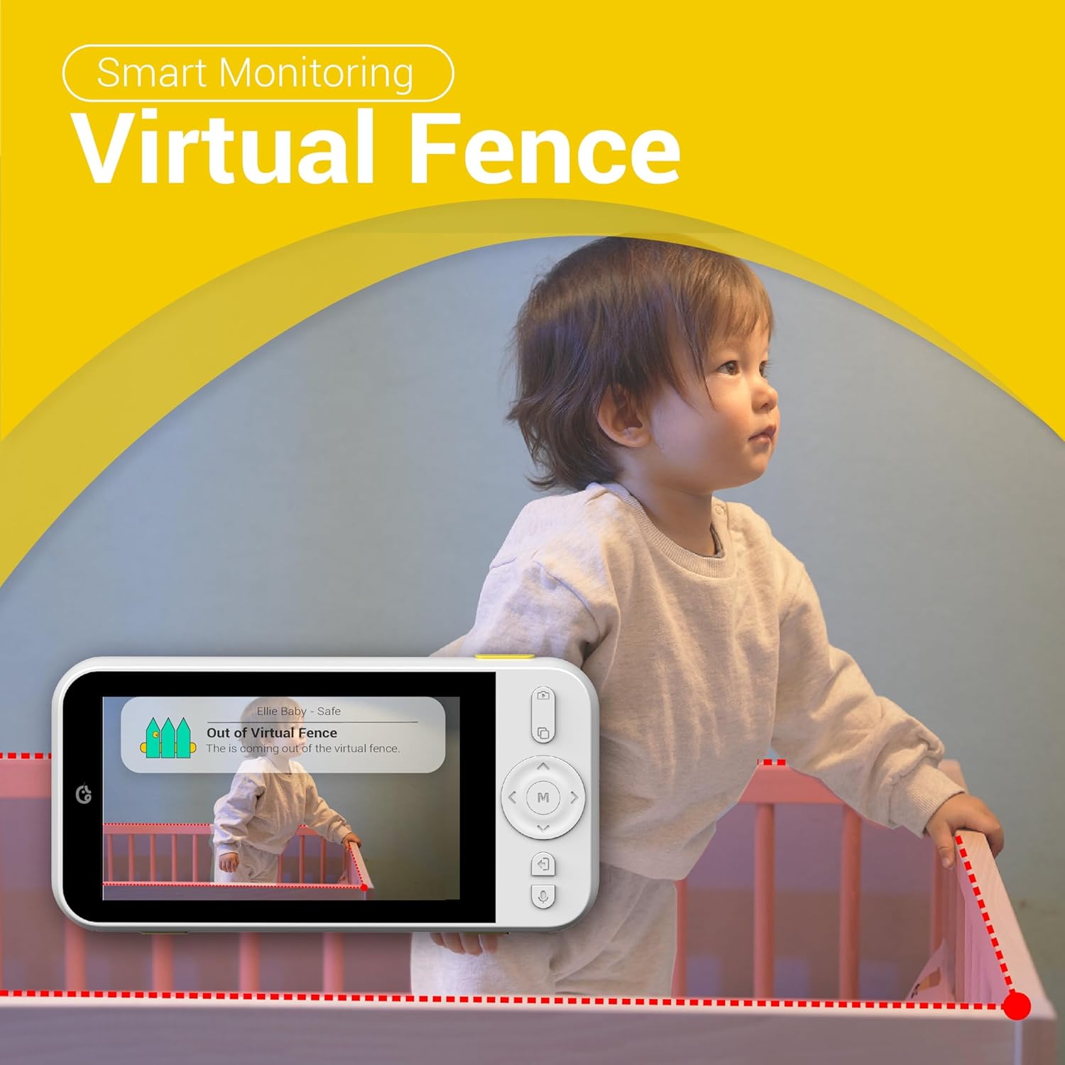 A Photo Of Ellie Baby Monitor with Camera and Audio – 5