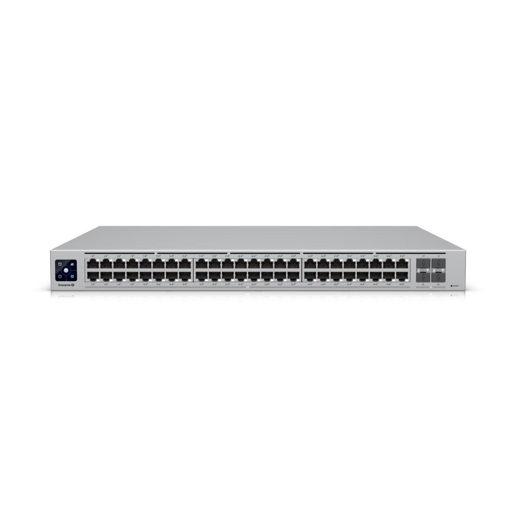 A Photo Of Ubiquiti Enterprise 48 PoE - 48-port, Layer 3 switch with 2.5 GbE PoE+ output (720W)