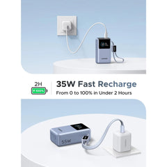 A Photo Of UGREEN Nexode Power Bank - 10000mAh, 55W, 2 Ports, Built-in Cable