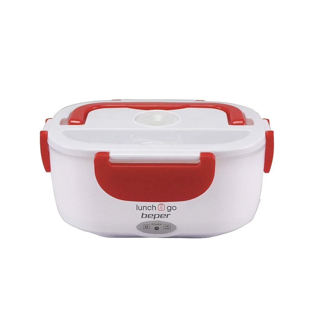 A Photo Of Beper Electric Lunch Box Food Warmer 1L -with 450ml Box & Spoon, Model 90.920