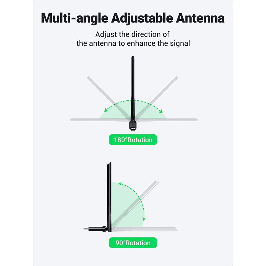 A Photo Of UGreen AC650 - Dual Band USB WiFi Adapter