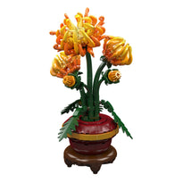 Mould King Chrysanthemum Potted Plant Building Toy Set - 417 Pieces - 24118