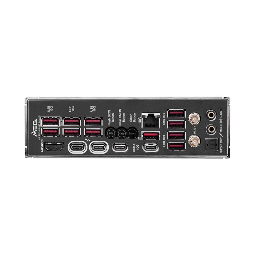 A Photo Of MSI MEG Z890 ACE Motherboard – Intel® Core™ Ultra, DDR5 9200+, Wi-Fi 7, PCIe 5.0, Thunderbolt™ 4, 10G LAN